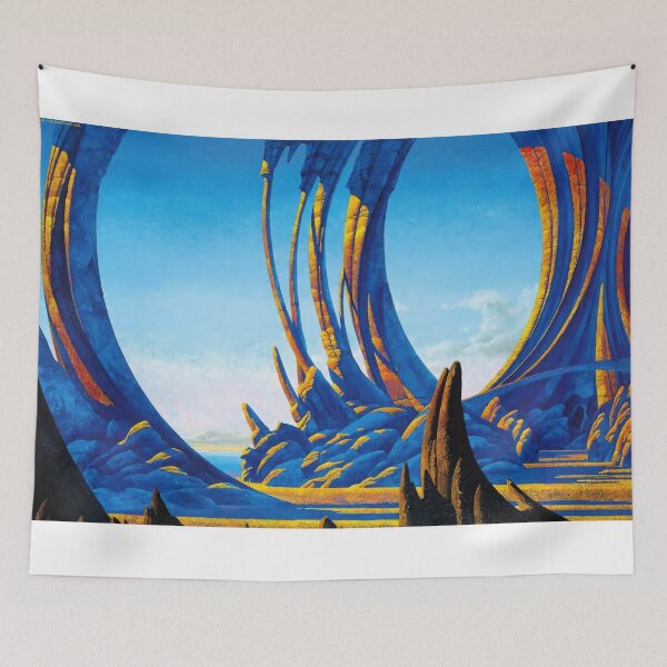 Item preview,   New Upload  - Roger Dean - Best Artist - Roger Dean Inspired Fantasy Landscape – Surreal Progressive Rock Art designed and sold by MirandaZArt.