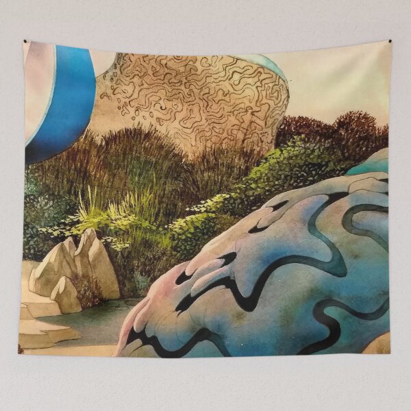 Item preview,   New Upload  - Roger Dean - Best Artist - Roger Dean Inspired Fantasy Landscape – Surreal Progressive Rock Art designed and sold by MirandaZArt.