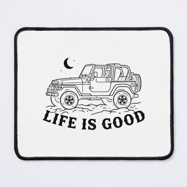 Item preview, Life Is Good Wrangler Tj Off-Road 4X4 American Flag Top Off Black designed and sold by AlexGuzm-an.