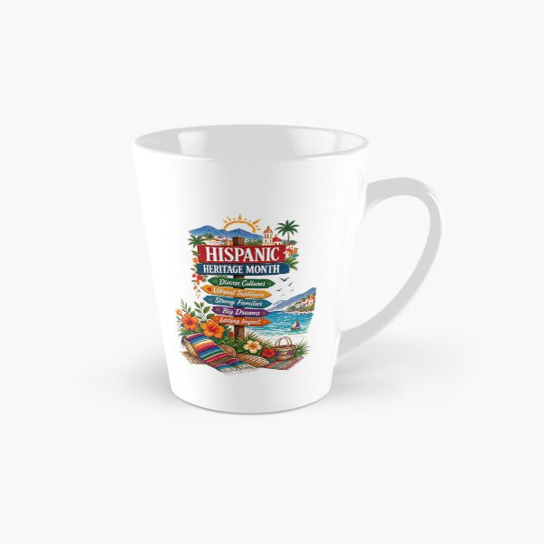 Item preview, Hispanic Heritage Month Coastal Celebration – Vibrant Cultural Signpost & Tropical Beach Art designed and sold by CKADigital.