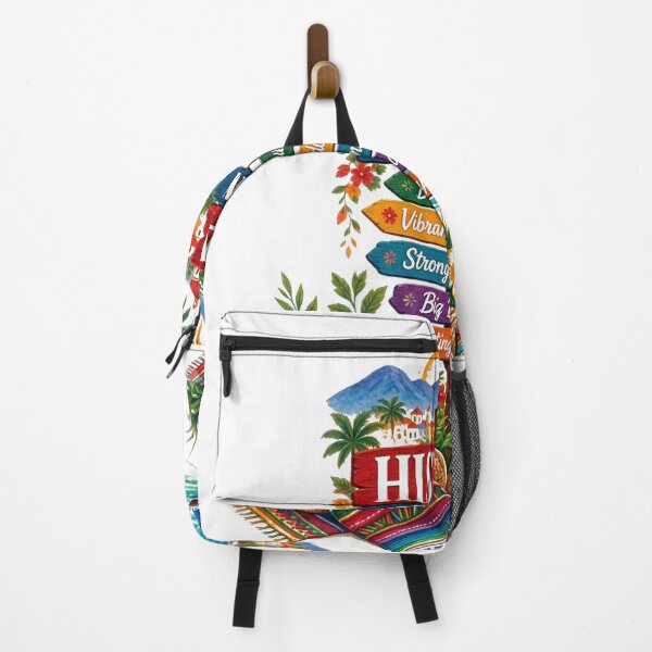 Item preview, Hispanic Heritage Month Coastal Celebration – Vibrant Cultural Signpost & Tropical Beach Art designed and sold by CKADigital.