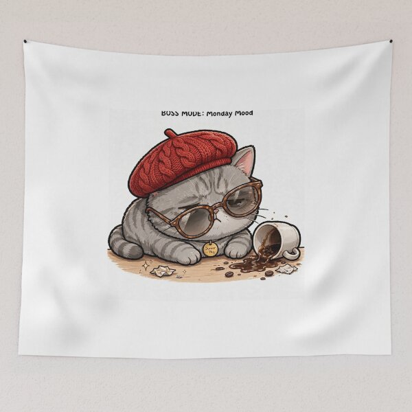 Item preview, BOSS MODE: Monday Mood - Cat designed and sold by MAISON SYLVIE.