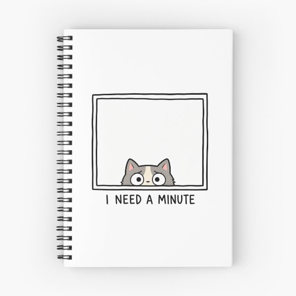 Item preview, I Need a Minute Funny Cat Meme Introvert Relatable designed and sold by MonkiFlipp.