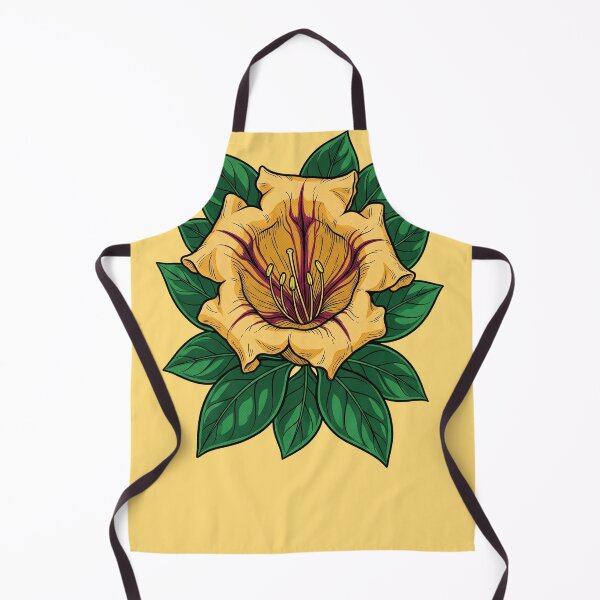 Item preview, Golden Chalice Pop Art: Solandra Maxima Botanical Print designed and sold by FreiherrPK.