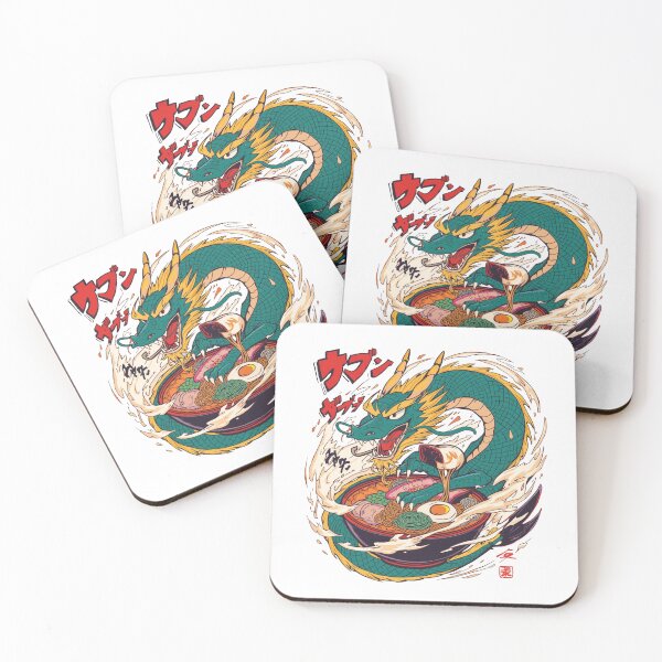 Item preview, Ramen Dragon – Japanese Vintage Woodblock Food Art designed and sold by Cavalier-org.