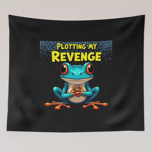 Item preview, Plotting My Revenge Funny Frog Shirt – Sarcastic Frog Humor designed and sold by Ashes to Artistry.