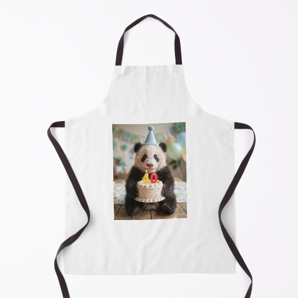 Item preview, Panda 40th birthday cute adorable cake party baby kawaii designed and sold by CheeseBlueprint.