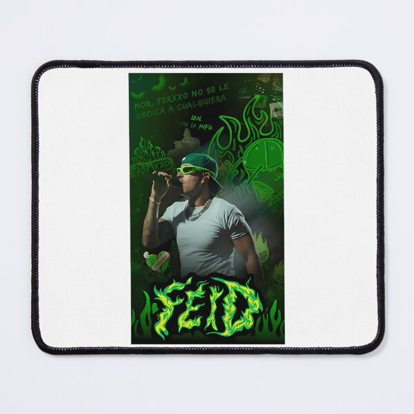 Item preview, Feid Ferxxo Green Flame Street Art Aesthetic Design designed and sold by isy-nuano.