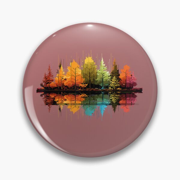 Item preview, Colorful Autumn Forest Reflected on Water designed and sold by lilybaker3389.