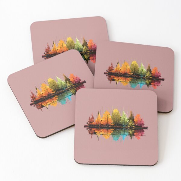 Item preview, Colorful Autumn Forest Reflected on Water designed and sold by lilybaker3389.