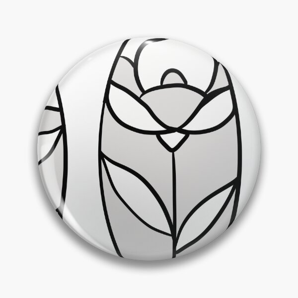 Item preview, Stained Glass Floral Oval Frames Line Art Illustration designed and sold by LYAN-STORE.