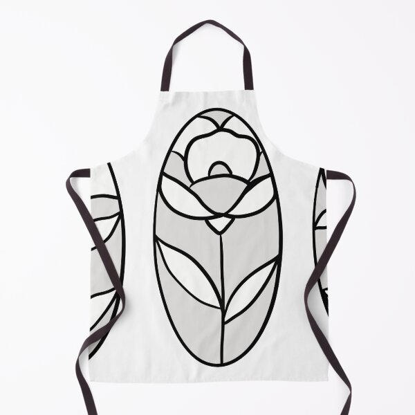 Item preview, Stained Glass Floral Oval Frames Line Art Illustration designed and sold by LYAN-STORE.