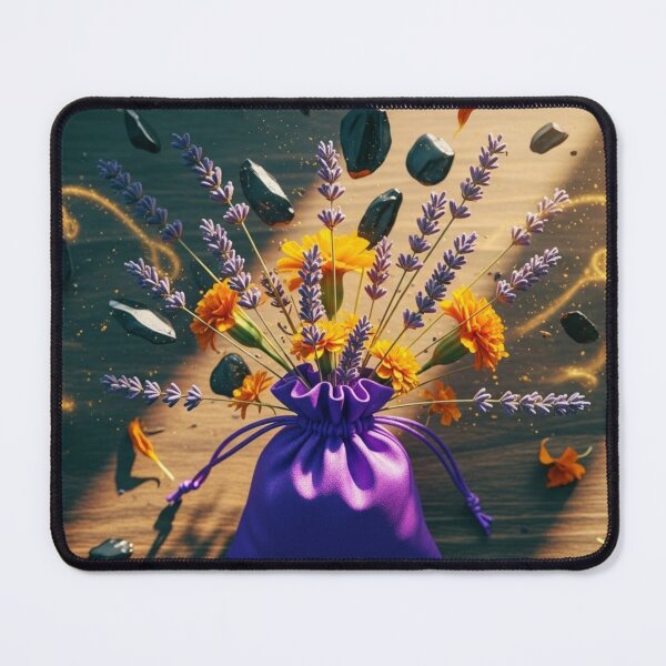 Item preview, Lammas Magic Pouch - Purple bag, lavender and protective crystals designed and sold by NeyhineAngelionShop.