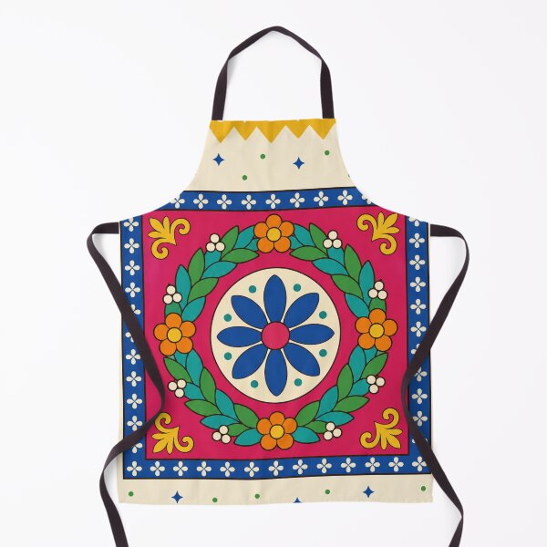 Item preview, Mexican Folk Christmas Wreath — Talavera Tile Corona Papel Picado designed and sold by Planthem.