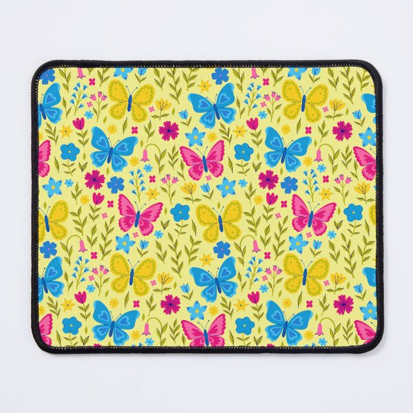 Item preview, Bright pattern with flowers and butterflies designed and sold by burbura.
