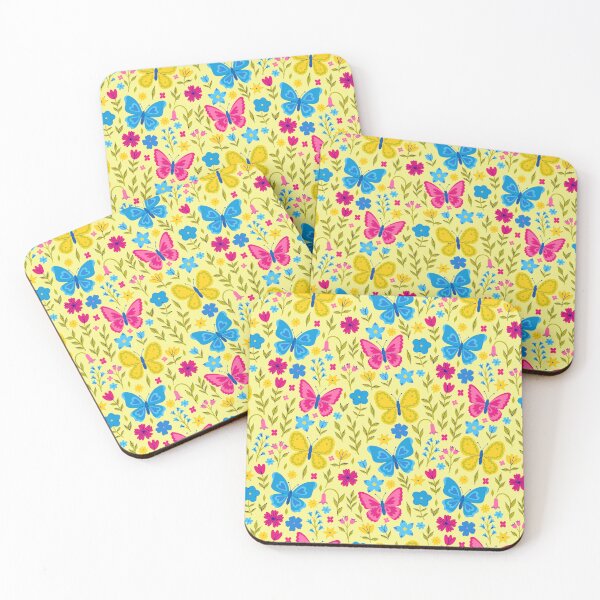Item preview, Bright pattern with flowers and butterflies designed and sold by burbura.