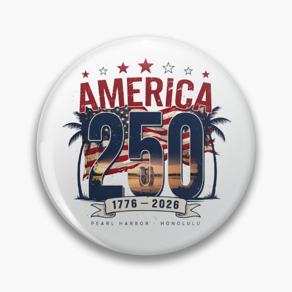 Item preview, America 250 Honolulu Hawaii Pearl Harbor Semiquincentennial 1776 - 2026 Vintage Flag v4            designed and sold by DarylWelsh2024.