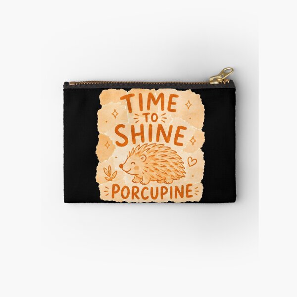 Item preview, Time To Shine Porcupine Cute Back to School Gift designed and sold by Lina Caro.