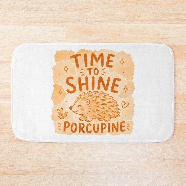 Item preview, Time To Shine Porcupine Cute Back to School Gift designed and sold by Lina Caro.