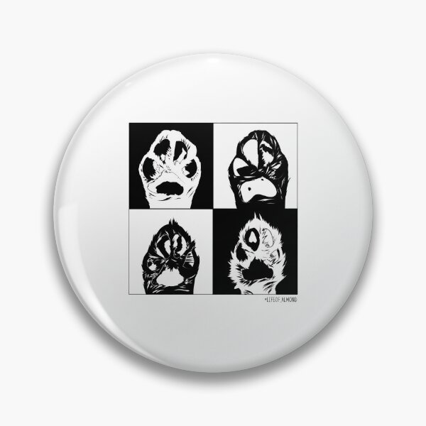 Item preview, Four Cat Paws B&W Graphic Art designed and sold by Dmo3HarkoArt.