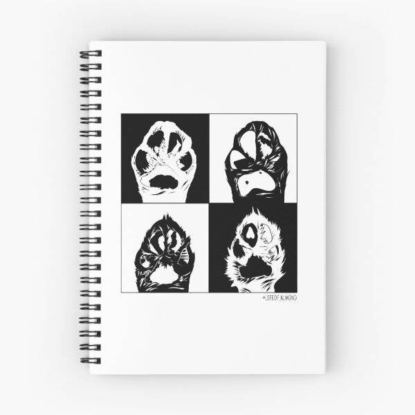 Item preview, Four Cat Paws B&W Graphic Art designed and sold by Dmo3HarkoArt.