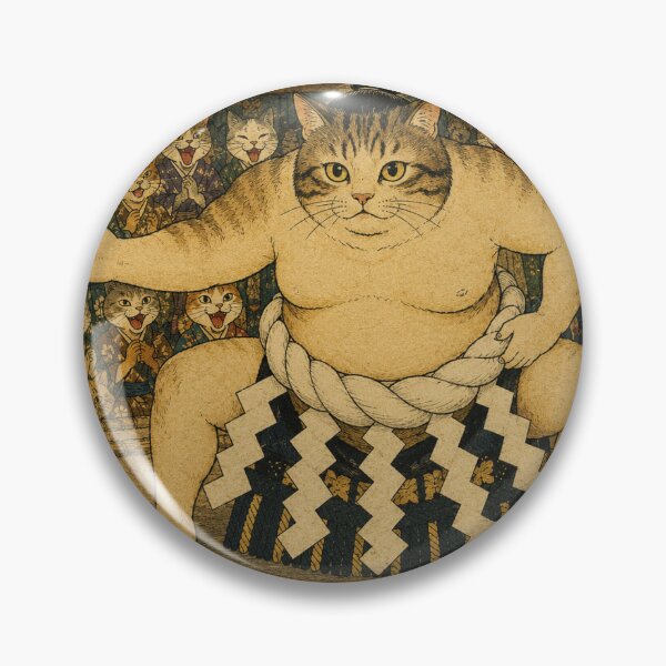 Item preview, The Grand Cat Sumo – Ukiyo-e Yokozuna designed and sold by カワチイキュート.