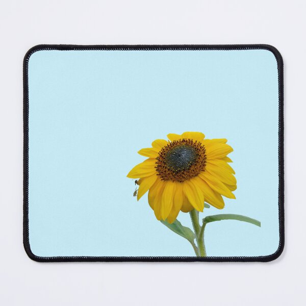 Item preview, Sunflower With Insects For Bringing You Shining Wamth Baby Blue Background designed and sold by BOKEbyTC.