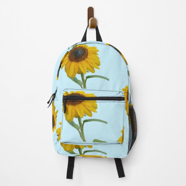 Item preview, Sunflower With Insects For Bringing You Shining Wamth Baby Blue Background designed and sold by BOKEbyTC.