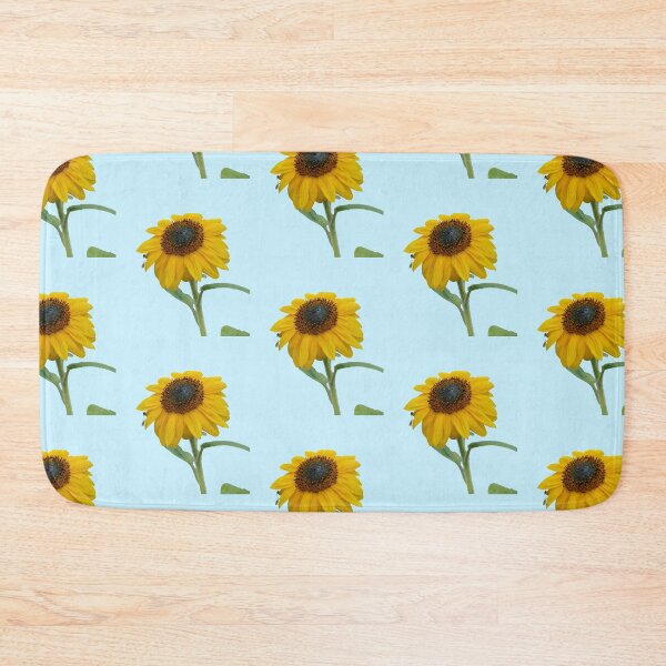 Item preview, Sunflower With Insects For Bringing You Shining Wamth Baby Blue Background designed and sold by BOKEbyTC.