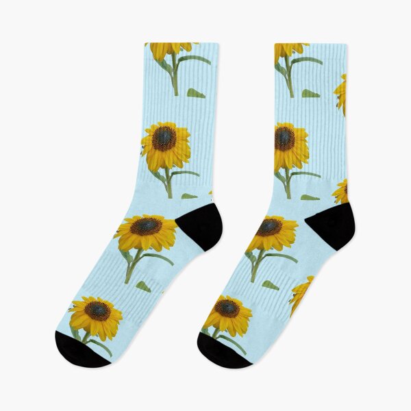Item preview, Sunflower With Insects For Bringing You Shining Wamth Baby Blue Background designed and sold by BOKEbyTC.