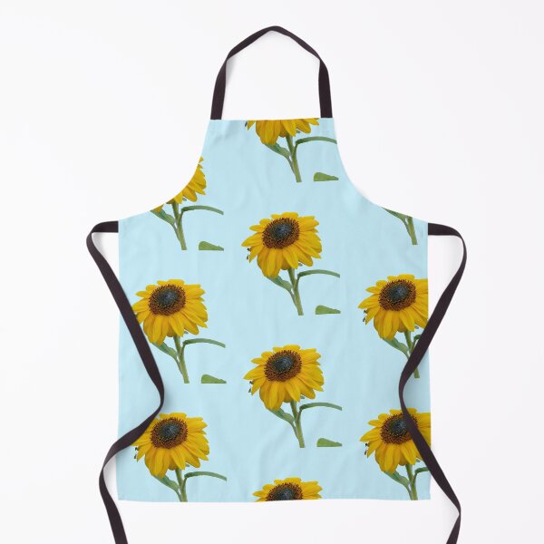 Item preview, Sunflower With Insects For Bringing You Shining Wamth Baby Blue Background designed and sold by BOKEbyTC.