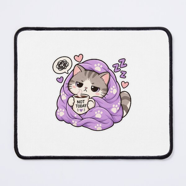 Item preview, Burrito Cat – Not Today designed and sold by JPCuteDesign.