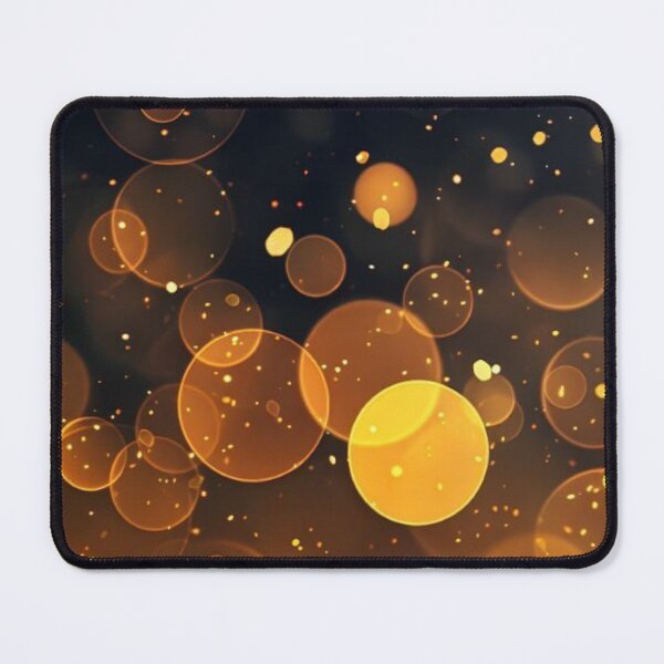 Item preview, Golden Bokeh Lights Sparks Dark Abstract Background designed and sold by LYAN-STORE.