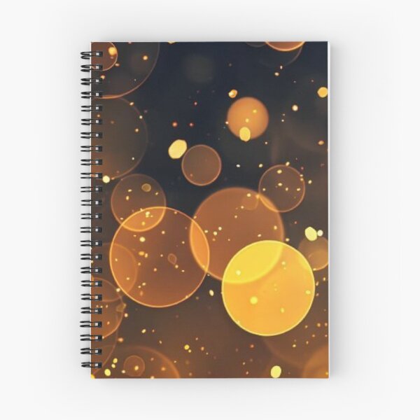 Item preview, Golden Bokeh Lights Sparks Dark Abstract Background designed and sold by LYAN-STORE.