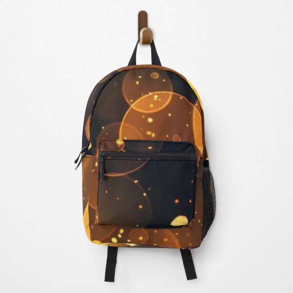 Item preview, Golden Bokeh Lights Sparks Dark Abstract Background designed and sold by LYAN-STORE.