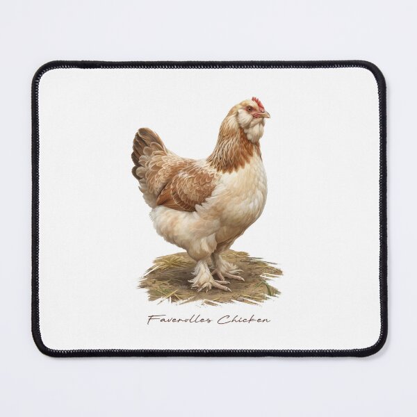 Item preview, Faverolles Chicken in Farm Bird Illustration designed and sold by Takeda-art.