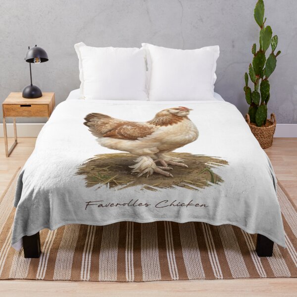 Item preview, Faverolles Chicken in Farm Bird Illustration designed and sold by Takeda-art.