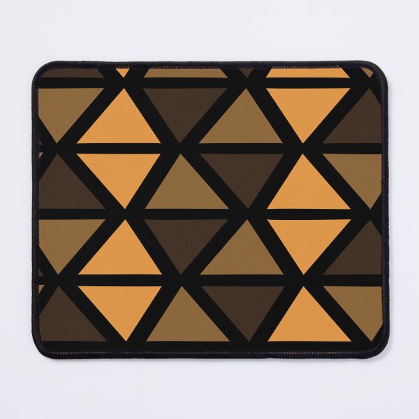 Item preview, Geometric Bogolan Pattern – Earth-Colored Triangles designed and sold by Wolagno.