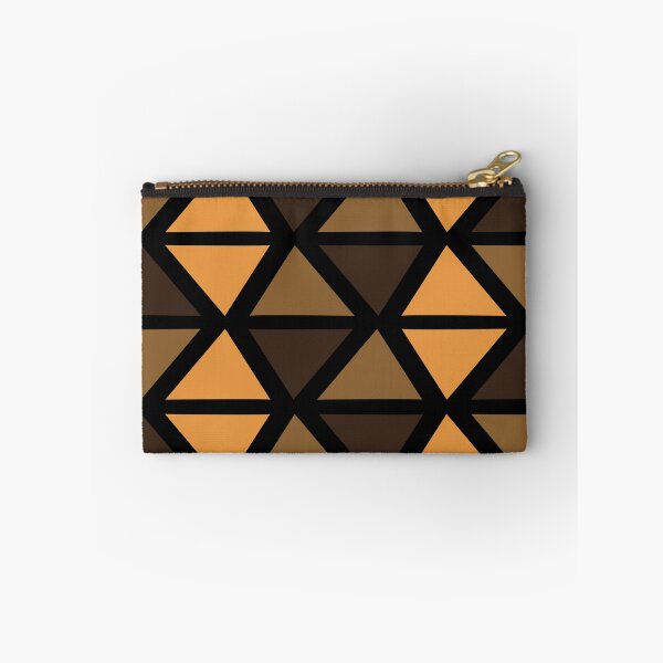 Item preview, Geometric Bogolan Pattern – Earth-Colored Triangles designed and sold by Wolagno.