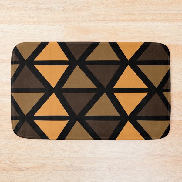 Item preview, Geometric Bogolan Pattern – Earth-Colored Triangles designed and sold by Wolagno.