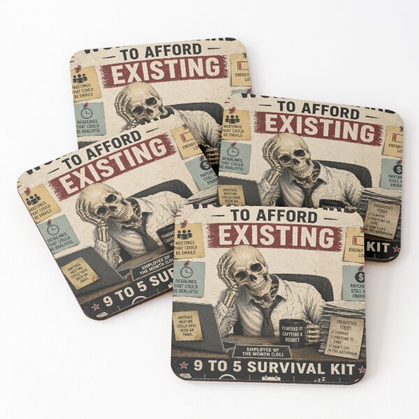 Item preview, Corporate Survival Guide Funny Office Skeleton Meme designed and sold by CartRex.
