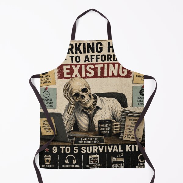 Item preview, Corporate Survival Guide Funny Office Skeleton Meme designed and sold by CartRex.