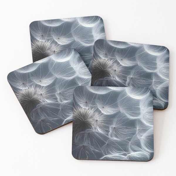 Item preview, Glowing Dandelion Seeds Macro Dark Botanical Art designed and sold by LYAN-STORE.