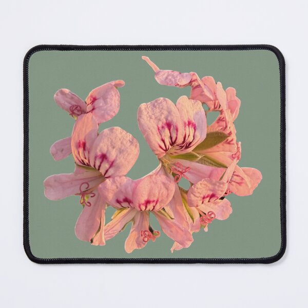 Item preview, Isolated Pink Geranium Pelargonium Blossom Wreath Macro Cutout designed and sold by BalkanBloomArt.