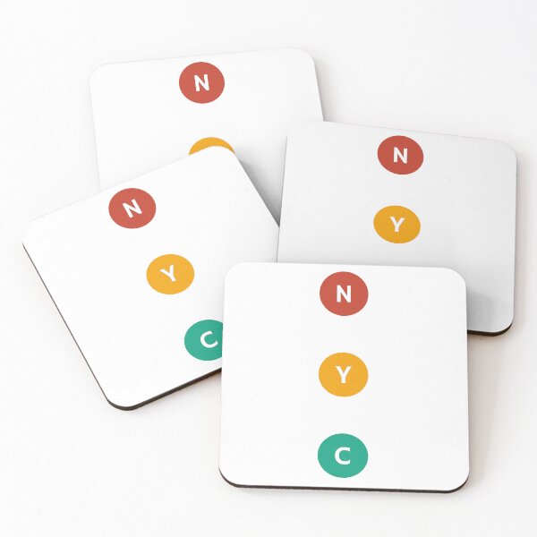 Item preview, NYC New York letters in circles designed and sold by Inspirationmotivation.