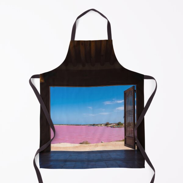 Item preview, Hanok Window to the World: Lake Retba Pink Water & Senegal Landscape | Fine Art Print designed and sold by SOOstudio73.