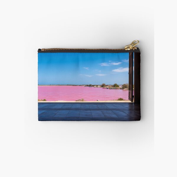 Item preview, Hanok Window to the World: Lake Retba Pink Water & Senegal Landscape | Fine Art Print designed and sold by SOOstudio73.
