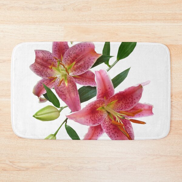 Item preview, pink stargazer lily botanical art designed and sold by introvertarts.
