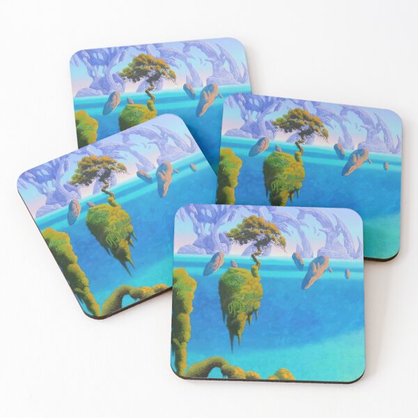 Item preview,   New Upload  - Roger Dean - Best Artist - Roger Dean Inspired Fantasy Landscape – Surreal Progressive Rock Art designed and sold by MirandaZArt.