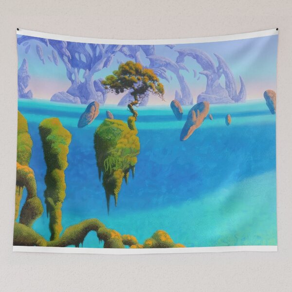 Item preview,   New Upload  - Roger Dean - Best Artist - Roger Dean Inspired Fantasy Landscape – Surreal Progressive Rock Art designed and sold by MirandaZArt.